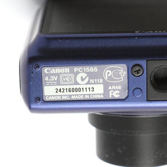 Canon Powershot A2200 14.1 MP Digital Camera 4X Zoom Blue Charger Battery Case - Picture 12 of 14